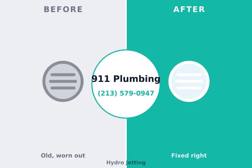 Before and after: plumbing company Dallastown, PA